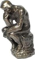 Auguste Rodin Mąstytojas Elegantiška figūrėlė Plastikinė bronzos išvaizda