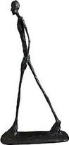 Giacometti bronzinė figūra, abstrakti vyro skulptūra, elegantiška bronzinė skulptūra, dekoratyvinis ornamentas, ruda, 60 cm
