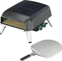 Jamie Oliver by Tefal JM4168D0 picų kepimo krosnelė su besisukančiu picos akmeniu, dujinė picų kepimo krosnelė, 360° kampu besisukantis akmuo, kompaktiškas dizainas, įskaitant kastuvėlį picai kepti