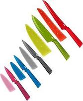 KUHN RIKON Colori+ Everyday 5 vnt. rinkinys su ašmenų apsaugomis, neprideganti danga, nerūdijantis plienas, fuksija/mėlyna/pilka/žalia/raudona