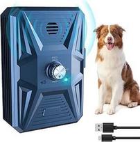 Queenmew Anti Bell Device Dogs, 3 režimų ultragarsinis prietaisas nuo lojimo, 33 pėdų stabdymo prietaisas, IPX4 vandeniui atsparus prietaisas nuo lojimo šunims, skirtas dideliems ir mažiems šunims lakstyti lauke ir viduje