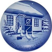 Royal Copenhagen Bing & Grøndahl Collectibles 1070759 2024 Christmas in the Countryside Porcelianinė lėkštė Skersmuo 18 cm Mėlyna