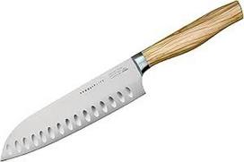 Tyrolit LIFE "Oliveline Santoku" peilis 18 cm daugkartinis ledu grūdintas profesionalus aukštos kokybės Tirolyje pagamintas peilis