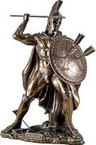 Veronese 708-6932 Figūrėlė Kovojantis Leonidas Vadas Skulptūra Persų spartietis Kserksas