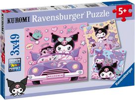 Ravensburger Dėlionė 3x49 vnt. - Hello Kitty: Kuromi gastrolės