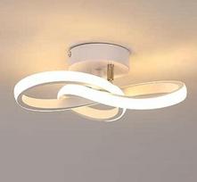 "Toolight" LED lubų šviestuvas, 22 W, 2500 lm, modernus aliuminio lubų šviestuvas, 25 cm, mažas LED šviestuvas prieškambariui, balkonui, miegamajam, kabinetui, svetainei, 3000 K šilta balta, balta