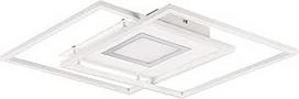 "Trio Leuchten Via 620710331 LED lubų šviestuvas metalinis matinės baltos spalvos su 36 W LED nuotolinio valdymo pulteliu