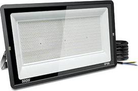 Lauko LED prožektorius 500 W Cool White 6000 K, 50000 LM LED prožektorius lauko IP66 vandeniui atsparus prožektorius sodams, kiemams, garažams, sandėliams