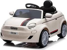 TURBO CHALLENGE - FIAT 500 - Elektrinis vežimėlis - 119221 - Nuotolinio valdymo automobilis - Baltas - Max. 30 kg - Plastikas - Įkraunamos baterijos ir akumuliatoriai į komplektą neįeina - Nuo 3 iki 6 metų