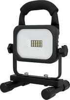 UNITEC LED prožektorius su akumuliatoriumi, 20 W, 1600 liumenų, su maitinimo šaltiniu, įkraunamas, statybinis prožektorius, 6500 kelvinų, juodas, IP54, apsauginis stiklas, ličio jonų akumuliatorius, efektyvus energijos vartojimas