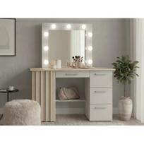 Kosmetinis stalas Montana 9 led Cashmere