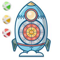 WOOPIE lipnių kamuoliukų taikinys Raketa