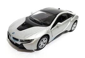 KiNSMART automobilis BMW i8 sidabrinis