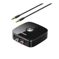 Bluetooth adapteris imtuvas Ugreen CM123 2xRCA/AUX Bluetooth 5.0 juodas (30445)