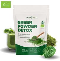 Ekologiškas žaliasis mišinys EVERJUNO Green Powder Detox, 204 g.