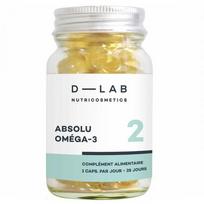 D-LAB Nutricosmetics Absolu Oméga-3 Maisto papildas, 1 Mėnesiui