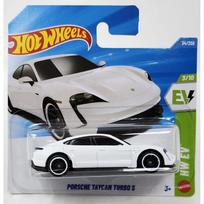 Hot Wheels Mainline 2026 Case C Modeliukas Porsche Taycan Turbo S White Short Card (yra Sandėlyje)