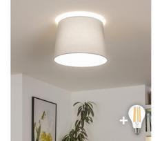 Brilagi - LED paviršinis lubų šviestuvas CERIA 1xE27/40W/230V skersmuo 30 cm pilkas