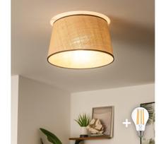 Brilagi - LED prigludęs lubų šviestuvas CERIA 1x E27/40W/230V Ø 35 cm smėlio spalvos