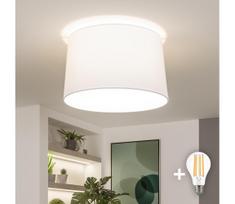 Brilagi - LED prigludusi liustra CERIA 1xE27/40W/230V skersm. 45 cm balta