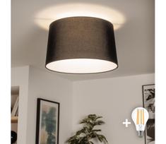 Brilagi - LED paviršinis lubų šviestuvas CERIA 1xE27/40W/230V skersmuo 45 cm juoda