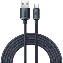 Baseus USB-A - USB-C Crystal Shine, 100W, 2m (juodas)