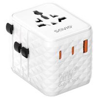 Savio AP-08 maitinimo adapteris / inverteris 20 W Balta