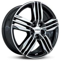 Ratlankis RONAL R57 BF R17x7.5 5x114.3 ET 40 CB 82 (Black Front Polished)