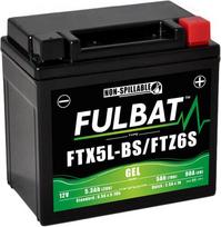Fulbat FTX5L-BS / FTZ6S GEL paleidimo akumuliatorius – 12V, 5Ah, 90CCA