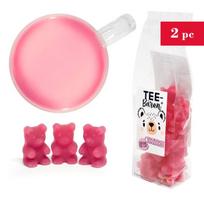 Vaisinės arbatos meškiukai su šeivamedžio ir rabarbarų skoniu, 2x125g