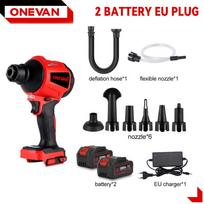 ONEVAN 80000RPM Brushless Electric Air Blower Wireless Cleaning Sweeper Rechargeable Dust Blower For 21V 18V Battery Without Battery
