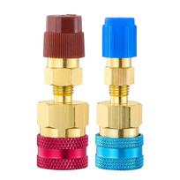 R1234YF Greitoji jungtis Adapteris R1234YF Šaltnešio Greitoji Jungtys Rinkinys,R1234YF į R134A Žarnos Adapteris Aukštos ir Žemos Pusės