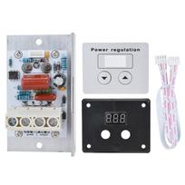 10000W SCR įtampos reguliatorius Skaitmeninis ekranas AC 220V 80A Greičio reguliatorius Reguliuojamas variklio reguliatorius Galios reguliavimas juoda