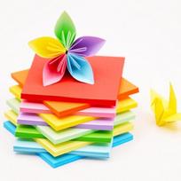 Rankų darbo origami gervių rinkinys: 15cm Spalvoto popieriaus lapai