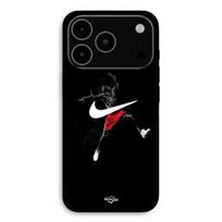 Case For iPhone 17 Pro Nike Jordan logo black background Maniacase juoda