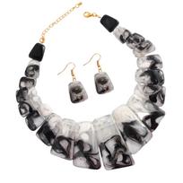 Clavicle Chain Necklace and Drop Earrings Set Distinctive Necklace and Earrings Set for Women Who Love Vintage Charm 4