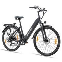 TTGO HZ-28ST Juodas/Baltas 250W Variklis 36V 20Ah Baterija, 700C * 45C Padangos Suaugusiųjų Elektrinis Dviratis, Greitis 25km/h Ximano 7 pavarų juoda
