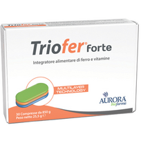Geležis su vitaminu C ir B grupės vitaminais TRIOFER FORTE, 30 tab.