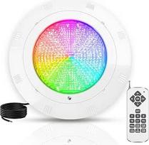 "Kingwen" LED baseino apšvietimas po vandeniu 38 W RGB baseino žibintai po vandeniu LED baseino lempos su nuotolinio valdymo pulteliu IP68 vandeniui atsparios baseino lempos po vandeniu 12 V AC/DC