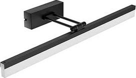 "Klighten" LED veidrodinė lempa Vonios kambarys 14 W 910 liumenų 60 cm juoda veidrodinė šviesa Vonios kambarys 180 laipsnių kampu reguliuojamas modernus sieninis šviestuvas Vonios kambario šviestuvas sieninis aliuminis šaltai balta 6000 K