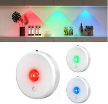 MEKKLEON USB įkraunamas RGB LED prožektorių akumuliatorius, LED spintos apšvietimas su nuotolinio valdymo pulteliu, 12 spalvų, magnetinis reguliuojamas LED apšvietimas, belaidis vitrinų apšvietimas su laiko nustatymo funkcija