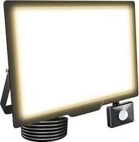 RIGIDON LED prožektorius su judesio jutikliu 150 W 15000 LM lauko prožektorius su judesio jutikliu 3000 K šiltos baltos spalvos vandeniui atsparus lauko prožektorius, skirtas sodui, garažui, kiemui, sporto aikštynui, kiemui