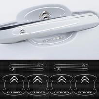 8 vnt. Skaidri automobilio durų rankenėlės puodelio apsauginė plėvelė Anti Scratch lipdukas Citroen C1 C2 C3 Grand C4 Picasso C4L VTS C-ELYSEE