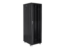 Komutacinė spinta pastatoma LANBERG 19inch 42U/600x1000 self-assembly flat pack black