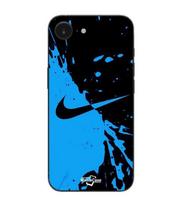 Maniacase Case For Iphone 16E nike logo Color black and blue juoda