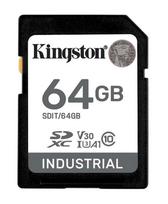 KINGSTON 64GB microSD card, CL10, UHS-I, industrial grade