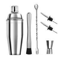 Kokteilių Profissional Plaktuvių Rinkinys Barmeno Įranga Baro Vyno Martini Gėrimų Maišytuvas Boston Shaker Barmeno Rinkinys Baro Įrankiai 550ml