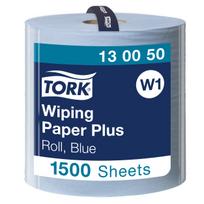 Pramoninis popierius Tork Wiping Paper Plus W1, 130050, 2 sluoksniai, mėlynos spalvos, 510m