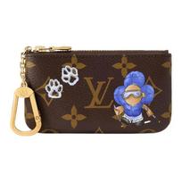 LOUIS VUITTON Vivienne Wintery Travel Cute Mascot Illustration Paw Print Pattern Monogram Canvas Wallet Women's Brown Gift Box Set (Basic Set + Original Box) ruda