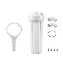 Geekpure 10 colių atvirkštinio osmoso vandens filtro korpusas RO filtravimo sistemai - 1/4  jungtis - 2.5 one size balta